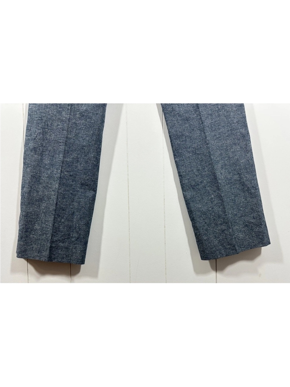 J Crew Size 6 cotton linen Gray Dress Pants Womens Flat Front Career - Picture 6 of 12